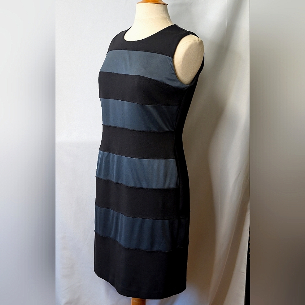 Calvin Klein Dress Color Block Pattern Design Mixed Media - Picture 4 of 12